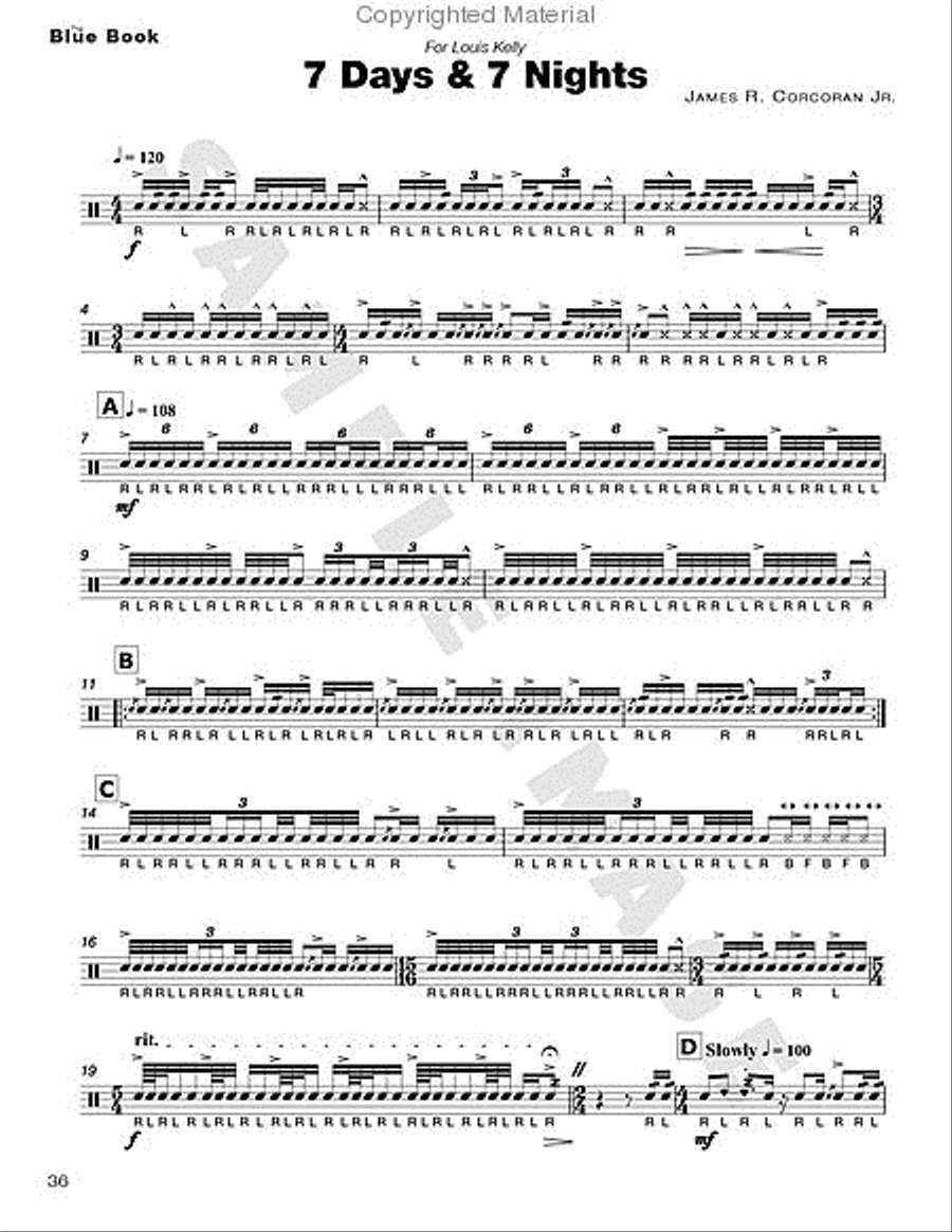 Blue Book, The Percussion scores gallery preview page 4