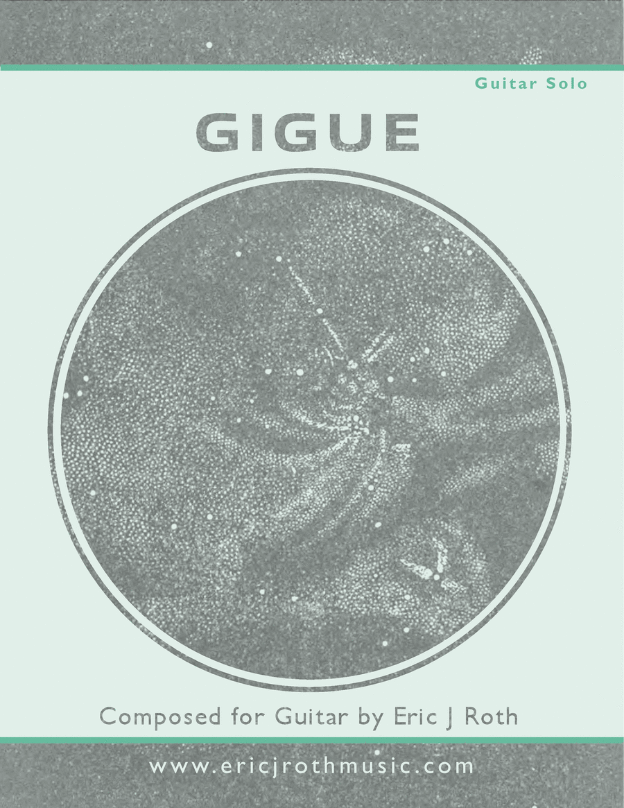 Gigue Classical Guitar scores gallery preview page 1