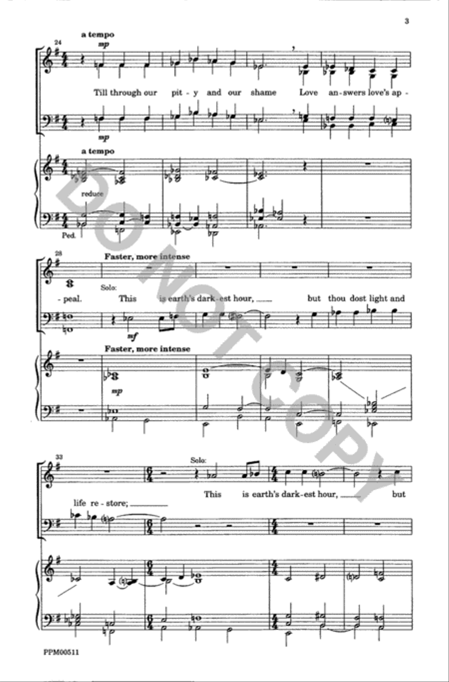 Alone Thou Goest Forth Alone Thou Goest Forth 4-Part scores gallery preview page 4