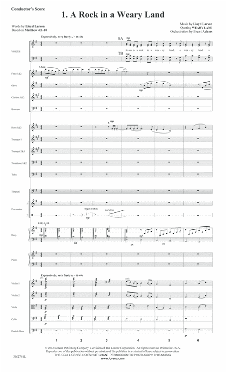 No Stone Could Hold Him - Full Score Choir scores gallery preview page 3