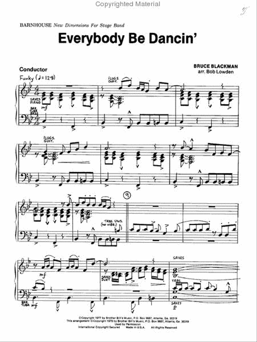 Everybody Be Dancin' Jazz Ensemble scores gallery preview page 2