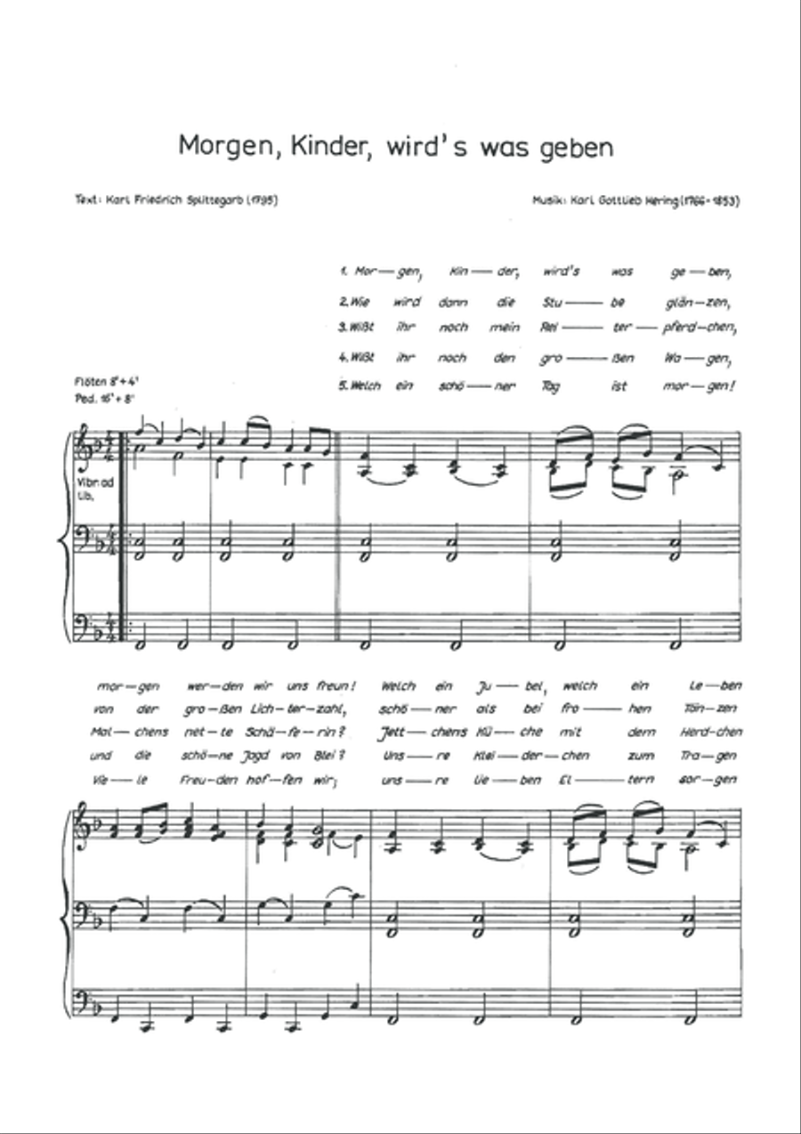 Morgen, Kinder, wird's was geben Voice scores gallery preview page 3