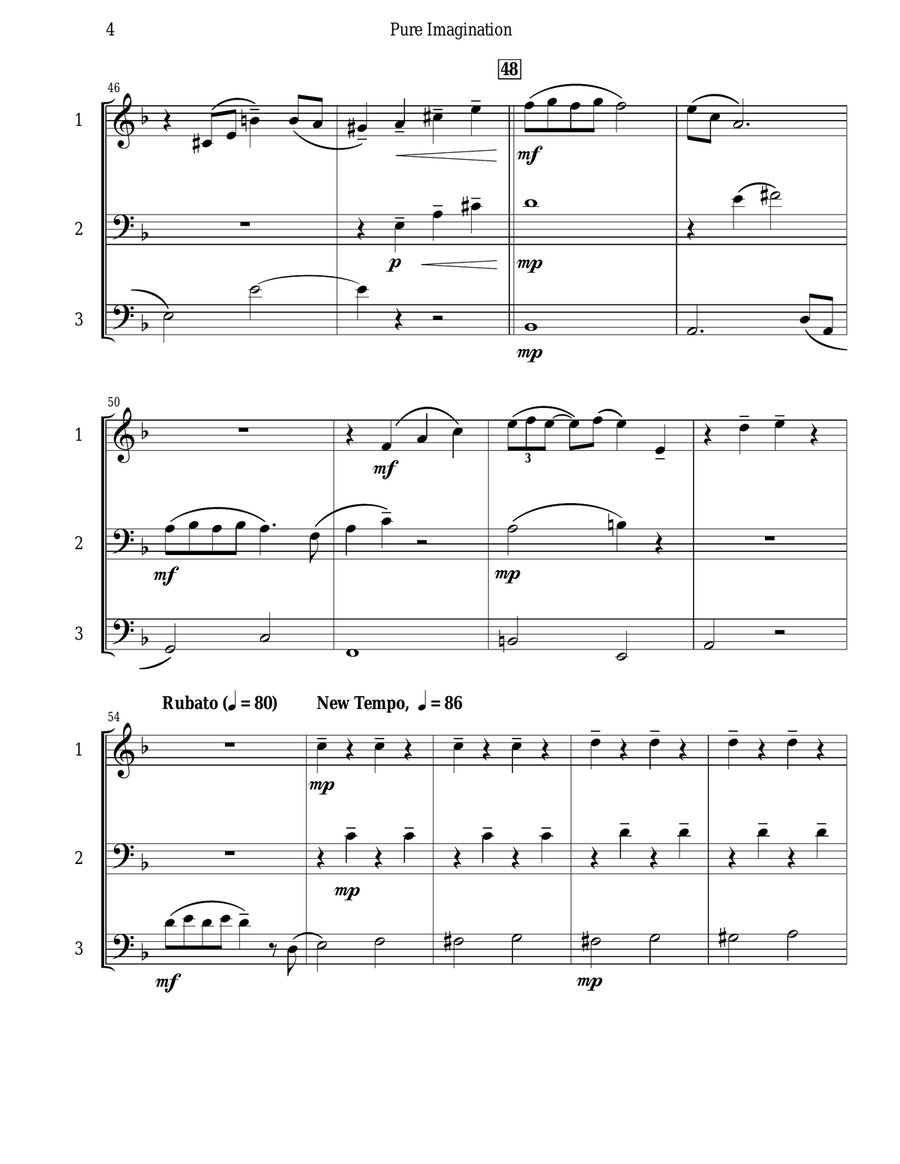Pure Imagination Brass Ensemble scores gallery preview page 5