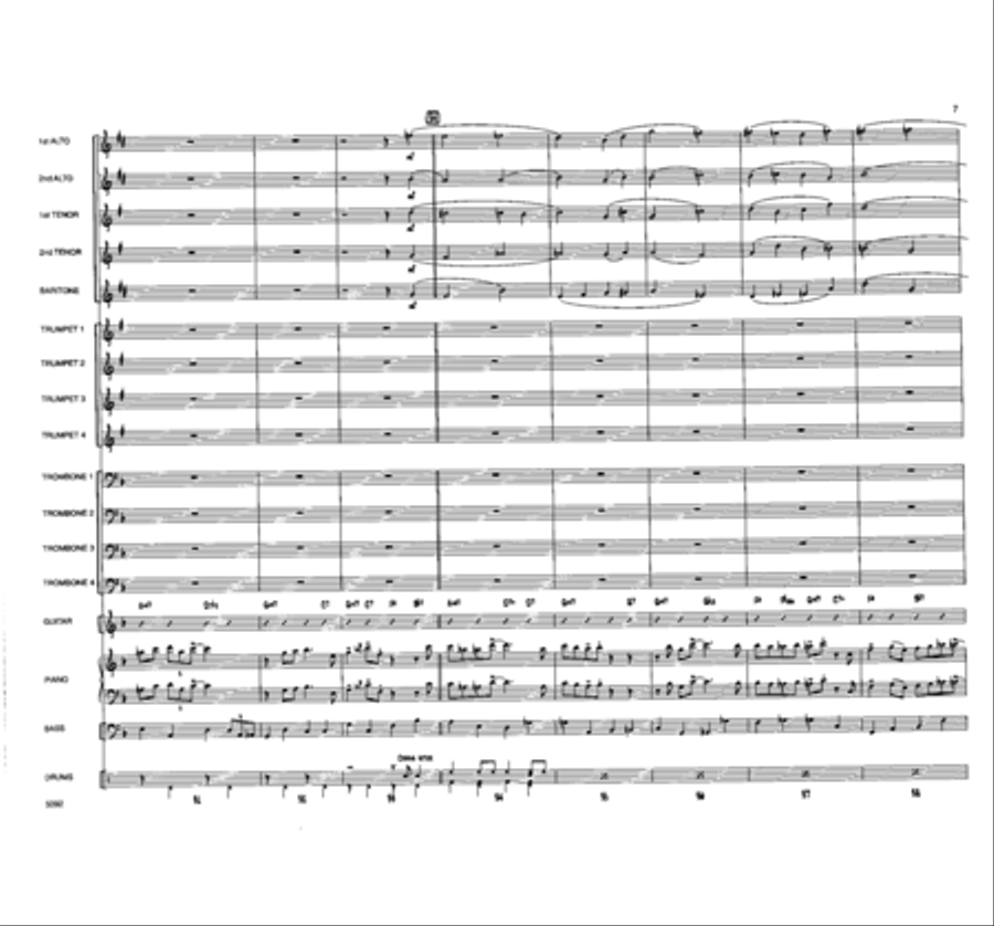 O Christmas Tree O Christmas Tree Jazz Ensemble scores gallery preview page 6
