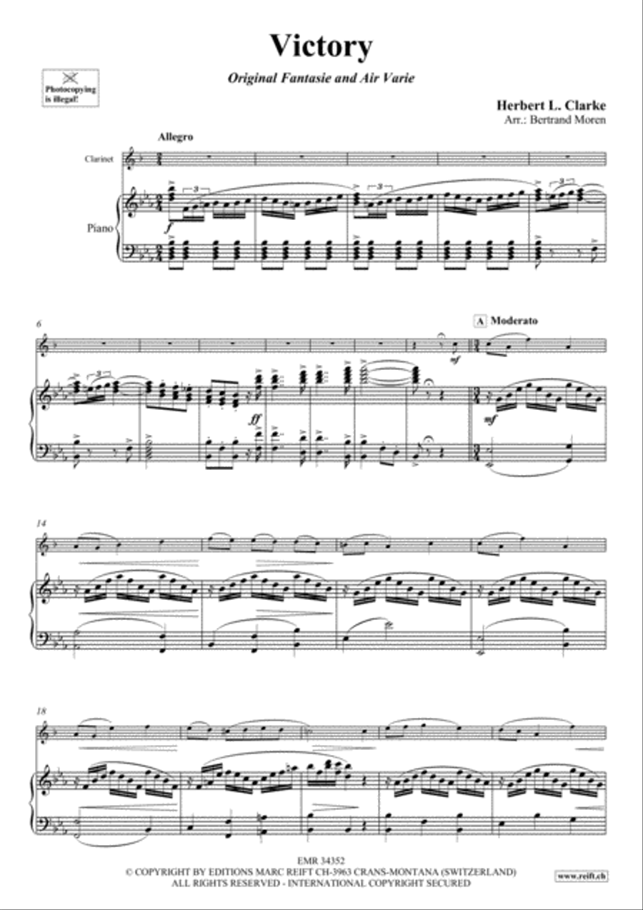 Victory Clarinet Solo scores gallery preview page 4