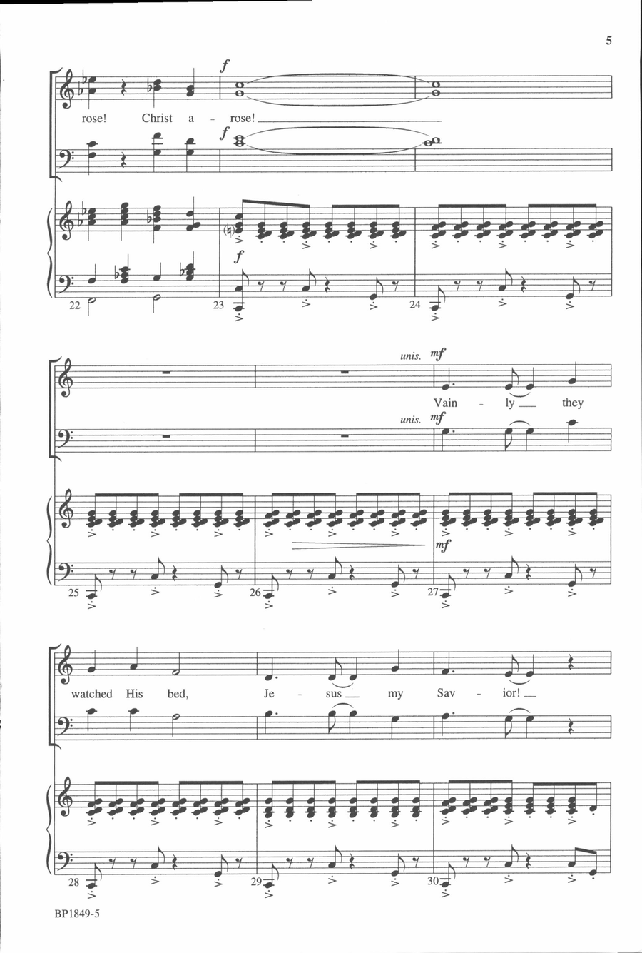 Christ Arose! 4-Part scores gallery preview page 4