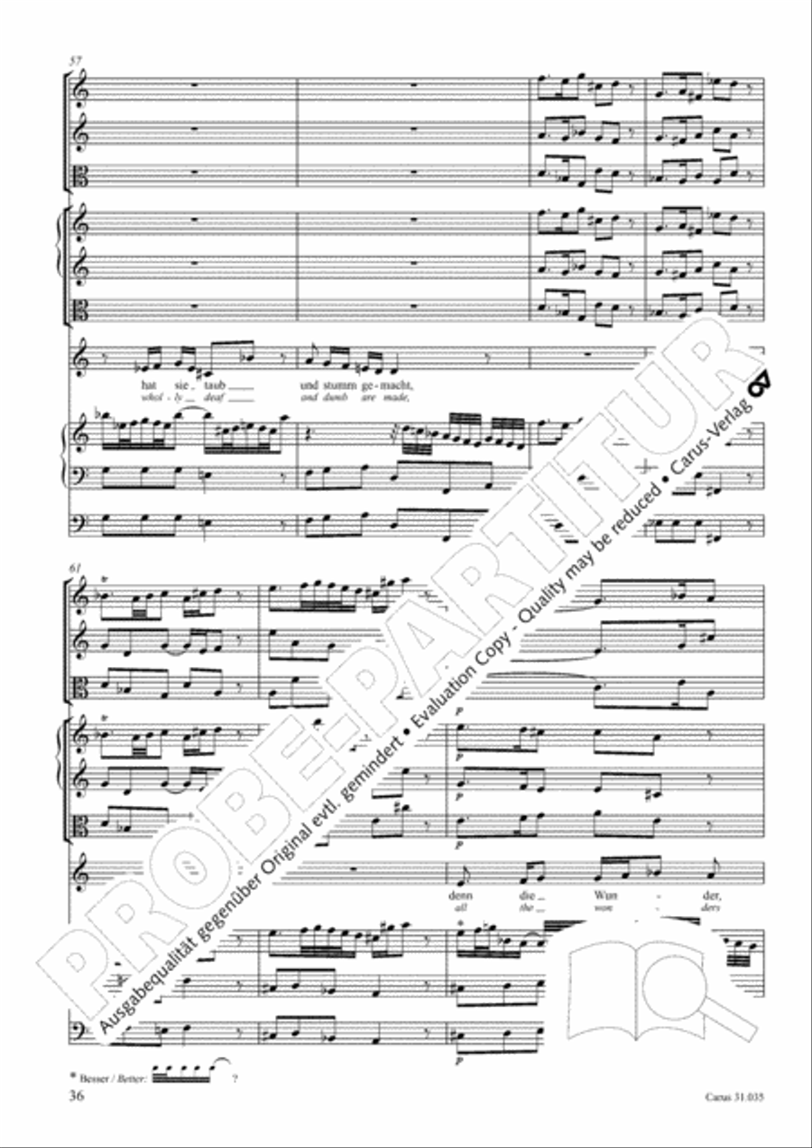 Soul and spirit are astounded (Geist und Seele wird verwirret) English Horn scores gallery preview page 37