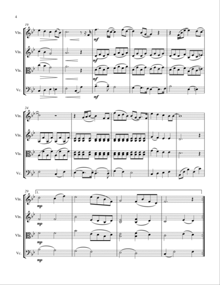 Can You Feel The Love Tonight String Trio scores gallery preview page 6