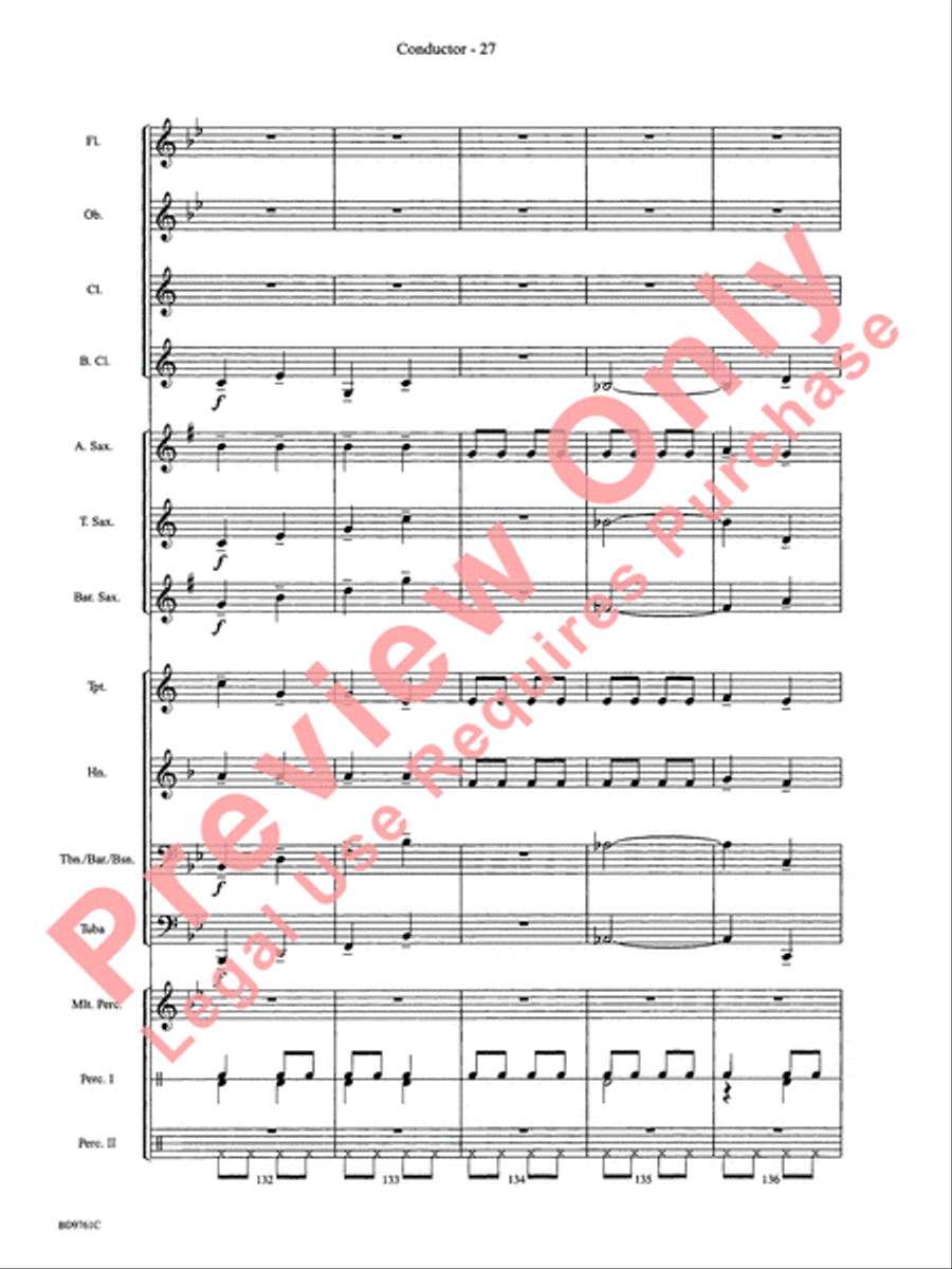 Bartók Suite (from For Children) by Bela Bartok Concert Band - Sheet Music page 30