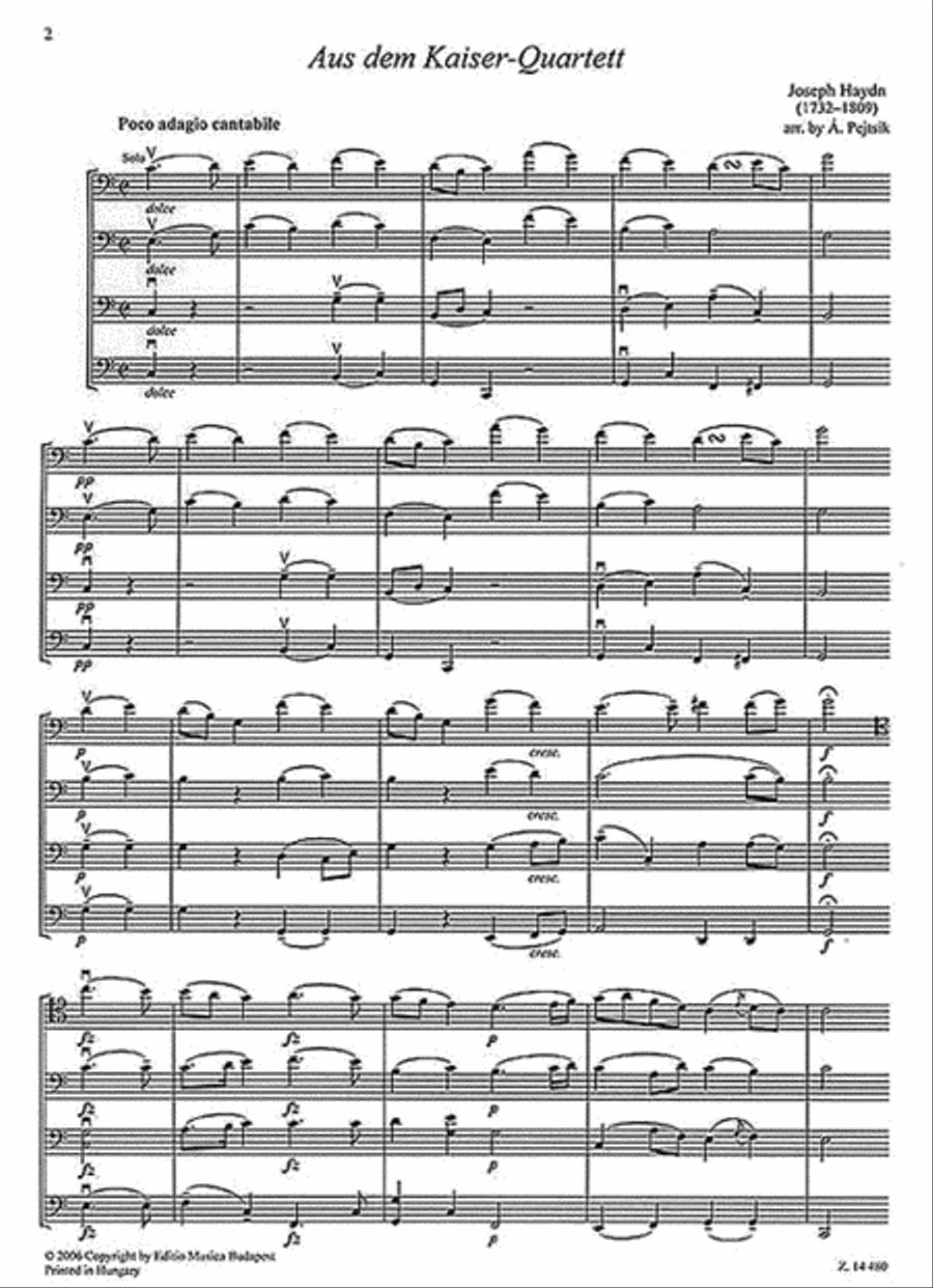 Chamber Music for 4 Violoncellos – Volume 8 Cello scores gallery preview page 3