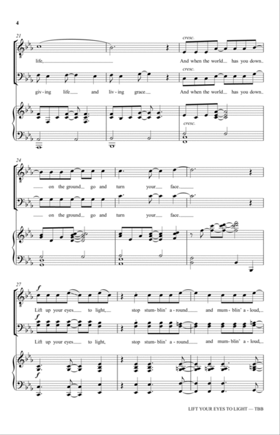 Lift Your Eyes To Light Lift Your Eyes To Light 3-Part scores gallery preview page 4
