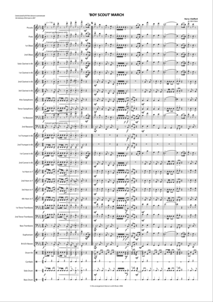 Boy Scout March Marching Band scores gallery preview page 2
