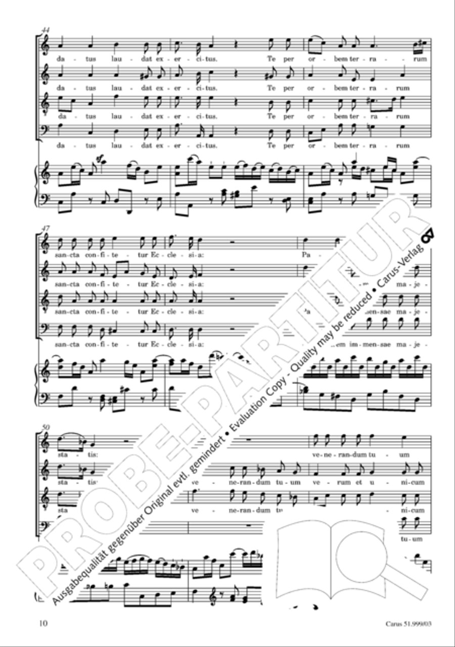 Te Deum 4-Part scores gallery preview page 11