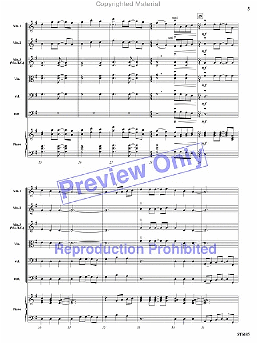 Rhythmic Snapshots of Christmas String Orchestra scores gallery preview page 4