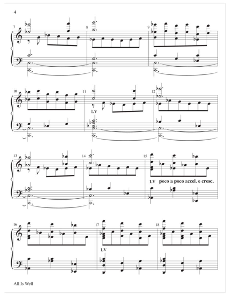 All Is Well All Is Well Handbell Choir scores gallery preview page 3