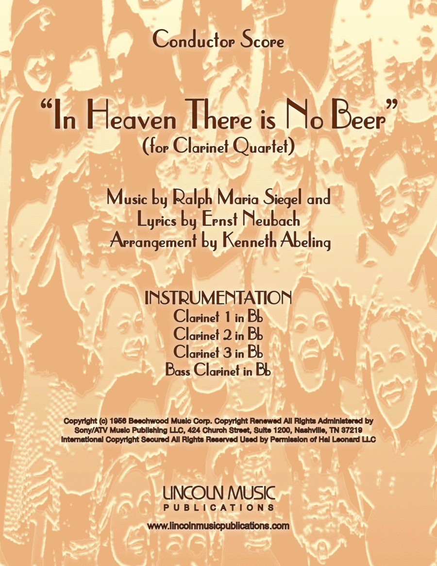 In Heaven There Is No Beer Woodwind Ensemble scores gallery preview page 1