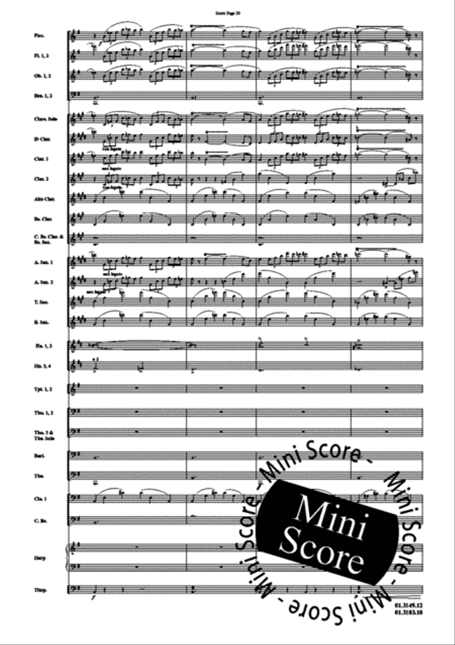 Scheherazade, Part I Concert Band scores gallery preview page 24