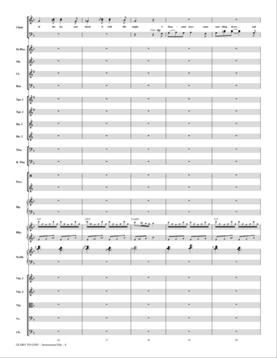 Glory to God! - Full Score Choir scores gallery preview page 4