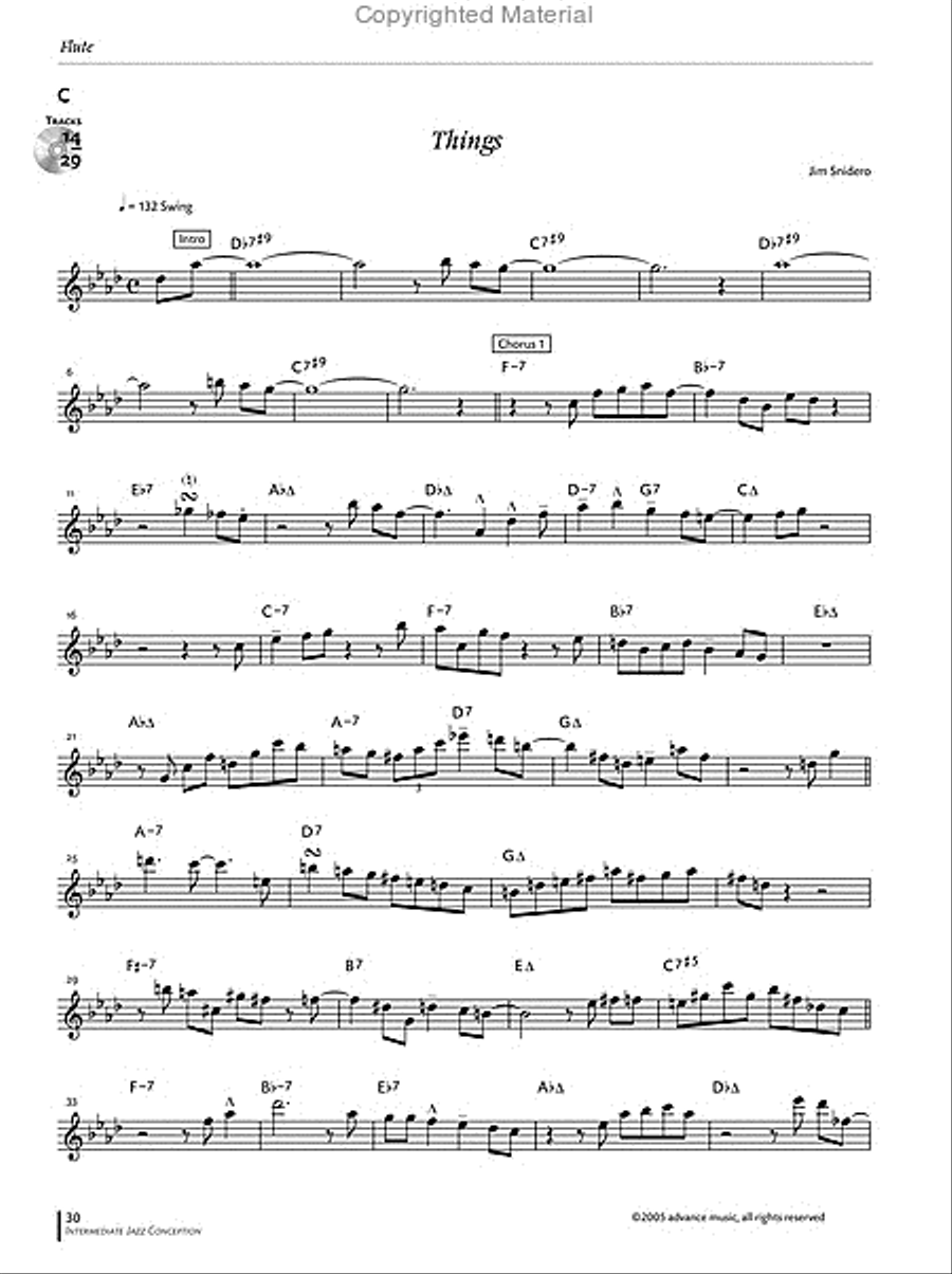 Intermediate Jazz Conception -- Flute Flute scores gallery preview page 13