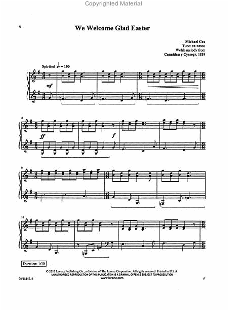 My Redeemer Lives Piano Solo scores gallery preview page 3