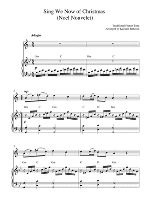 Sing We Now of Christmas (Noel Nouvelet) (for trumpet in B flat solo and piano accompaniment)
