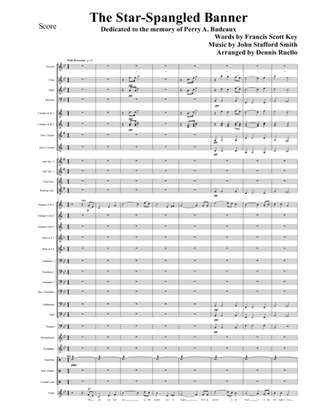 The Star Spangled Banner - Concert Band (With Opt. Solo Voice or Chorus) - Advanced / Intermediate