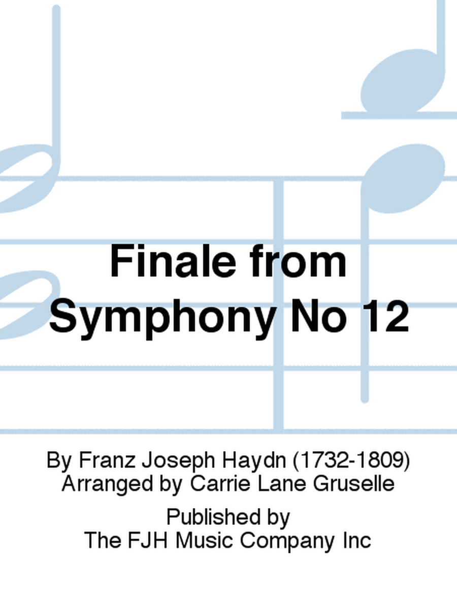 Finale from Symphony No 12
