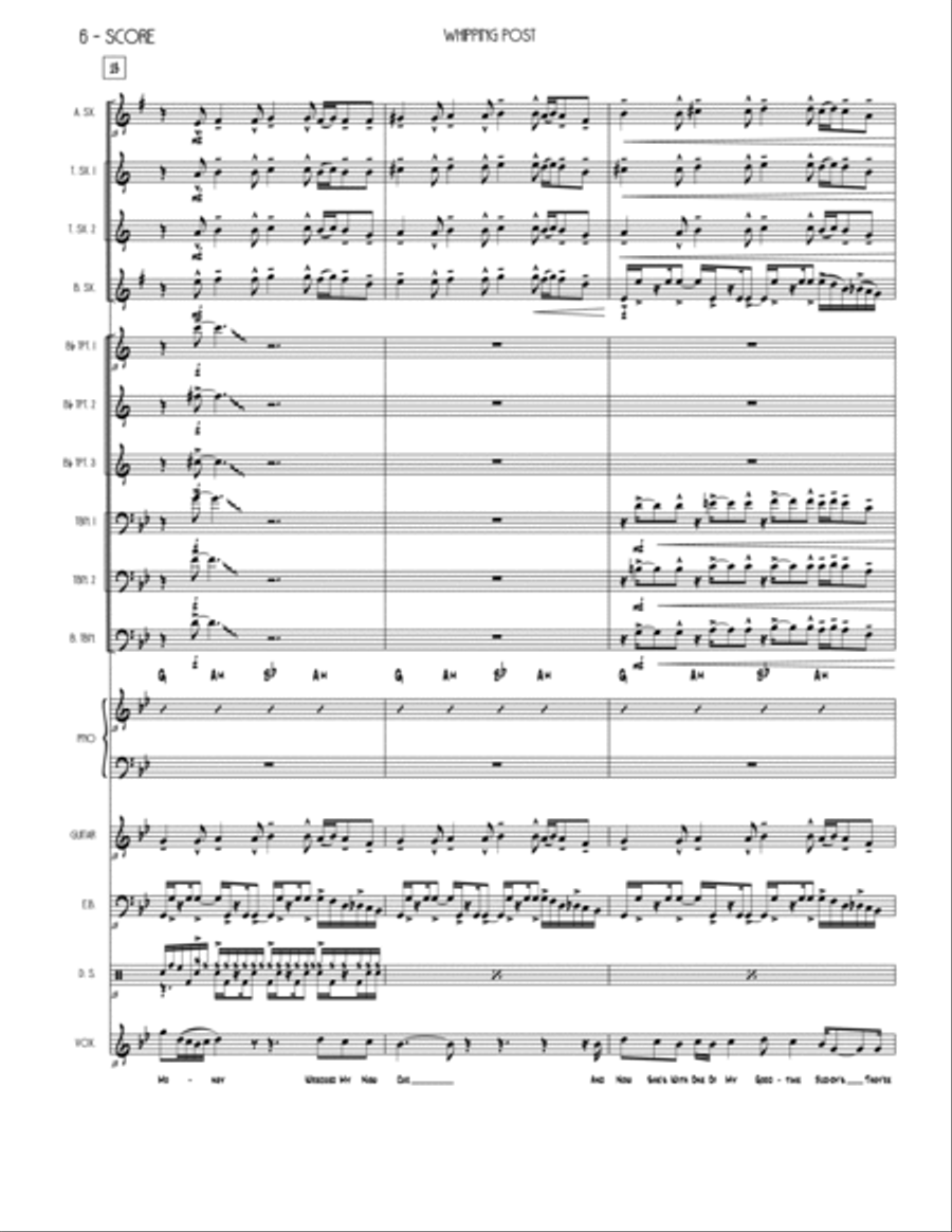 Whipping Post Jazz Ensemble scores gallery preview page 6