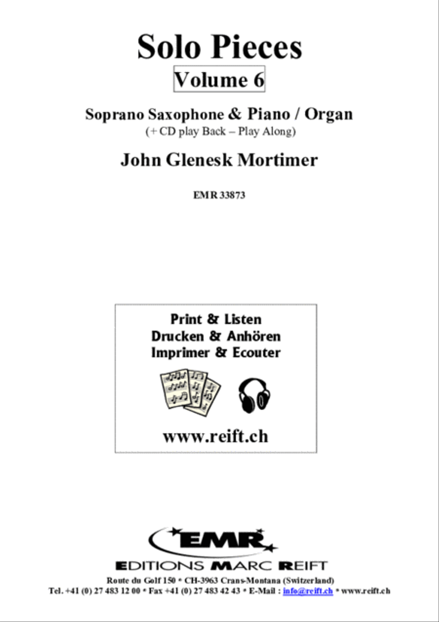 Solo Pieces Vol. 6 Soprano Saxophone scores gallery preview page 2