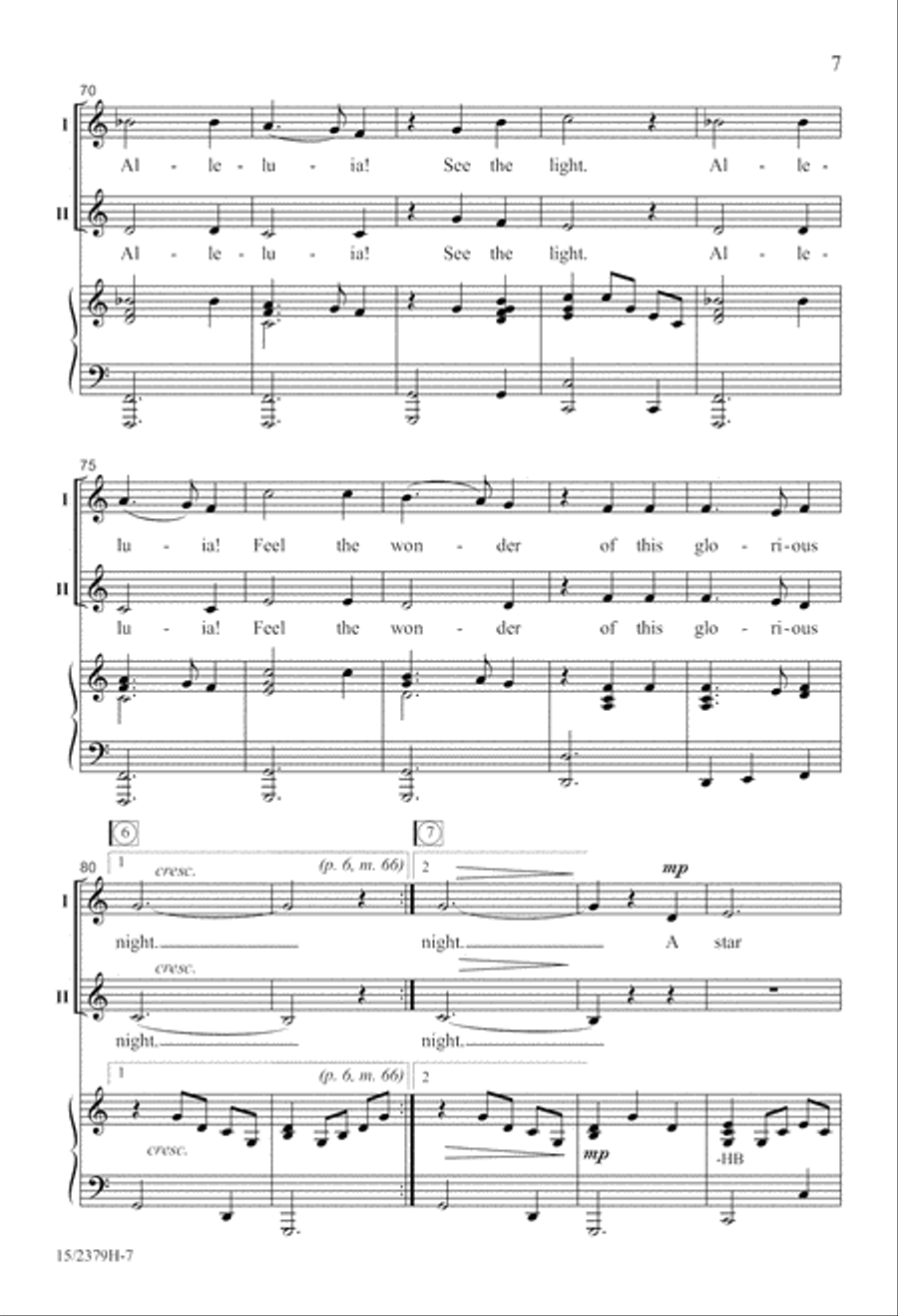 A Star Dances, an Angel Sings 2-Part scores gallery preview page 8