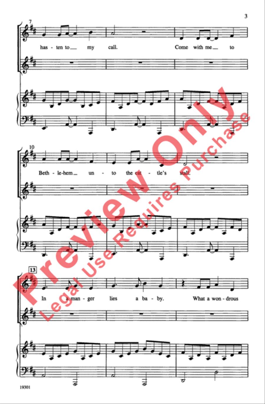 Christmas Lullaby Calypso - 2-Part 2-Part scores gallery preview page 3