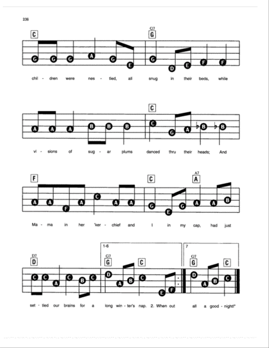 'Twas The Night Before Christmas Electronic Keyboard scores gallery preview page 2
