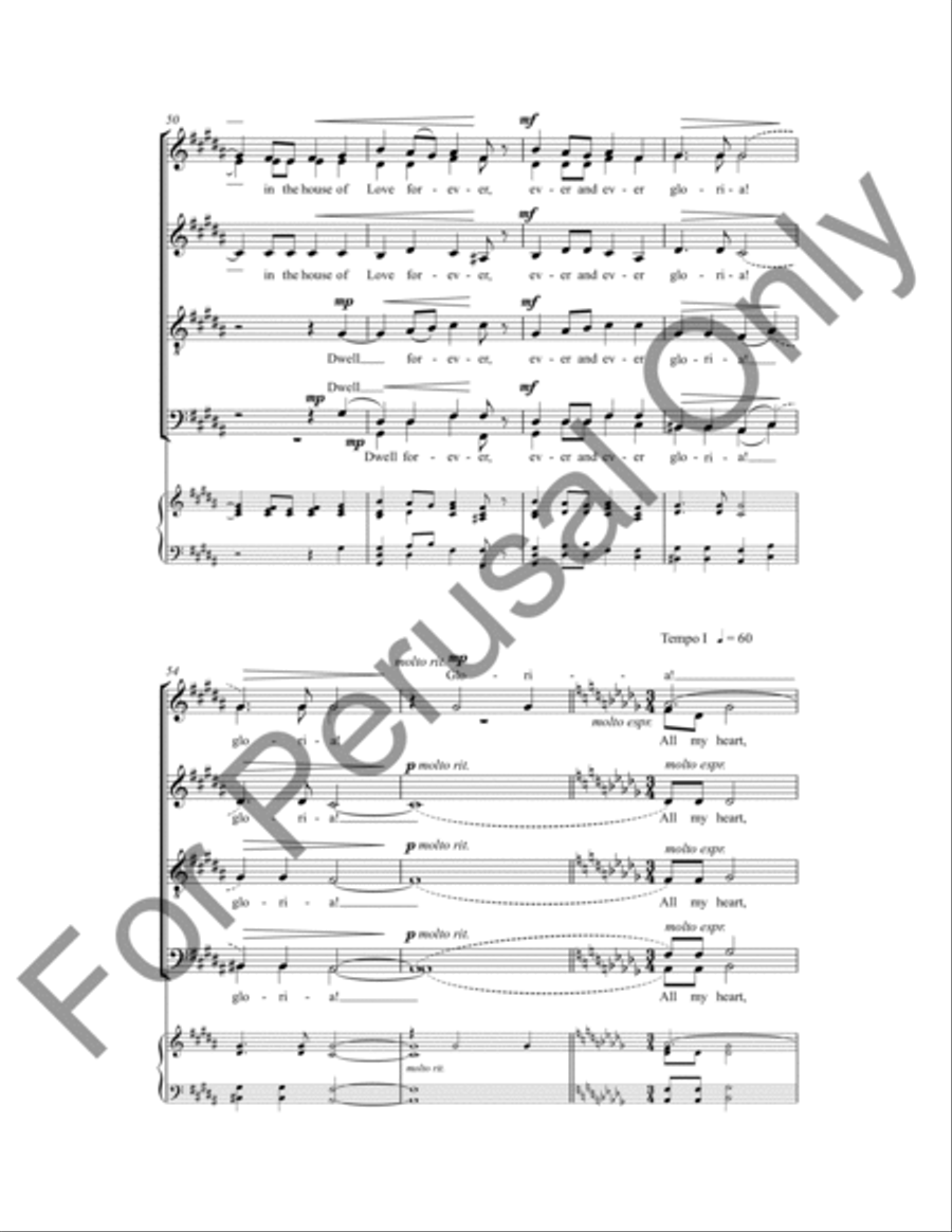 All My Heart This Night Rejoices 4-Part scores gallery preview page 8