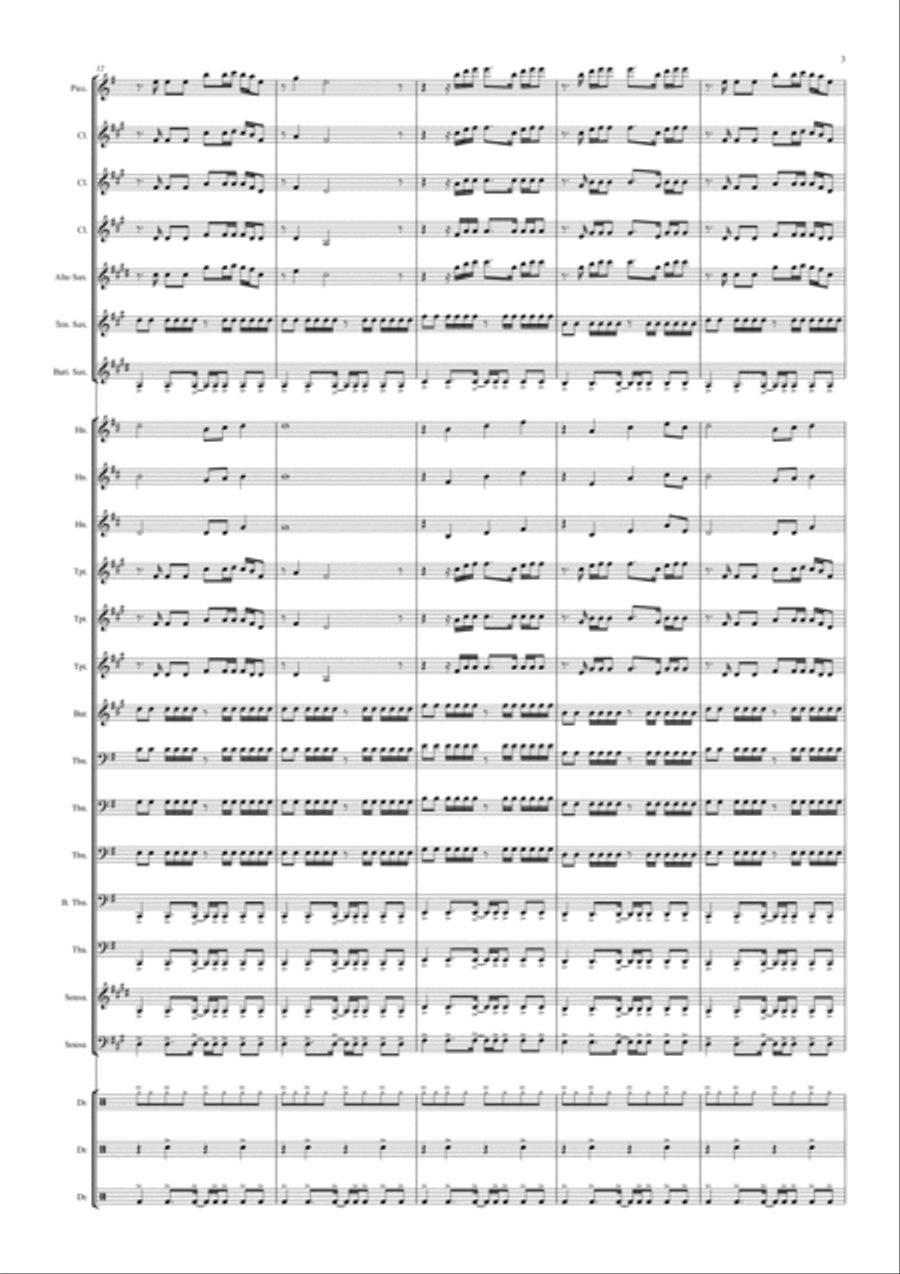 Animals Marching Band scores gallery preview page 3