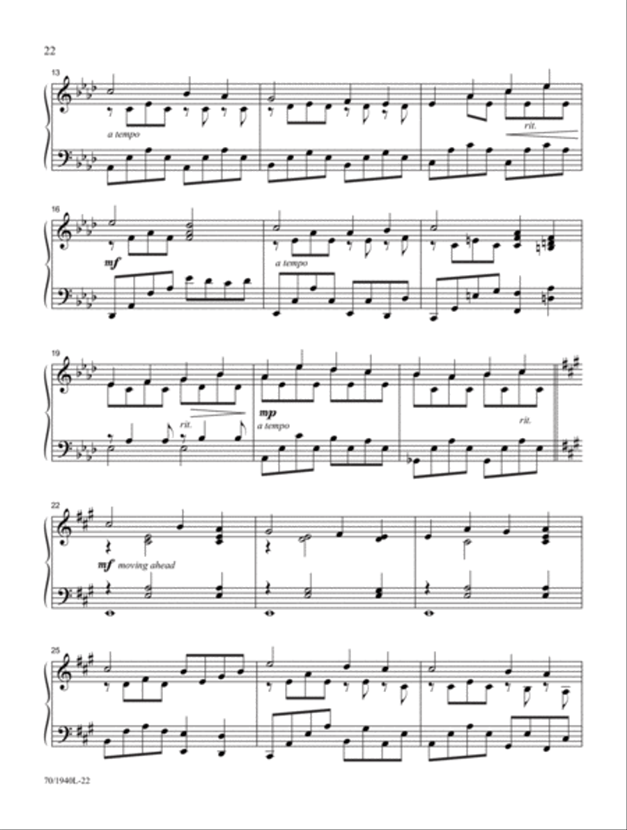 Mark Hayes Miniatures Piano Solo scores gallery preview page 16
