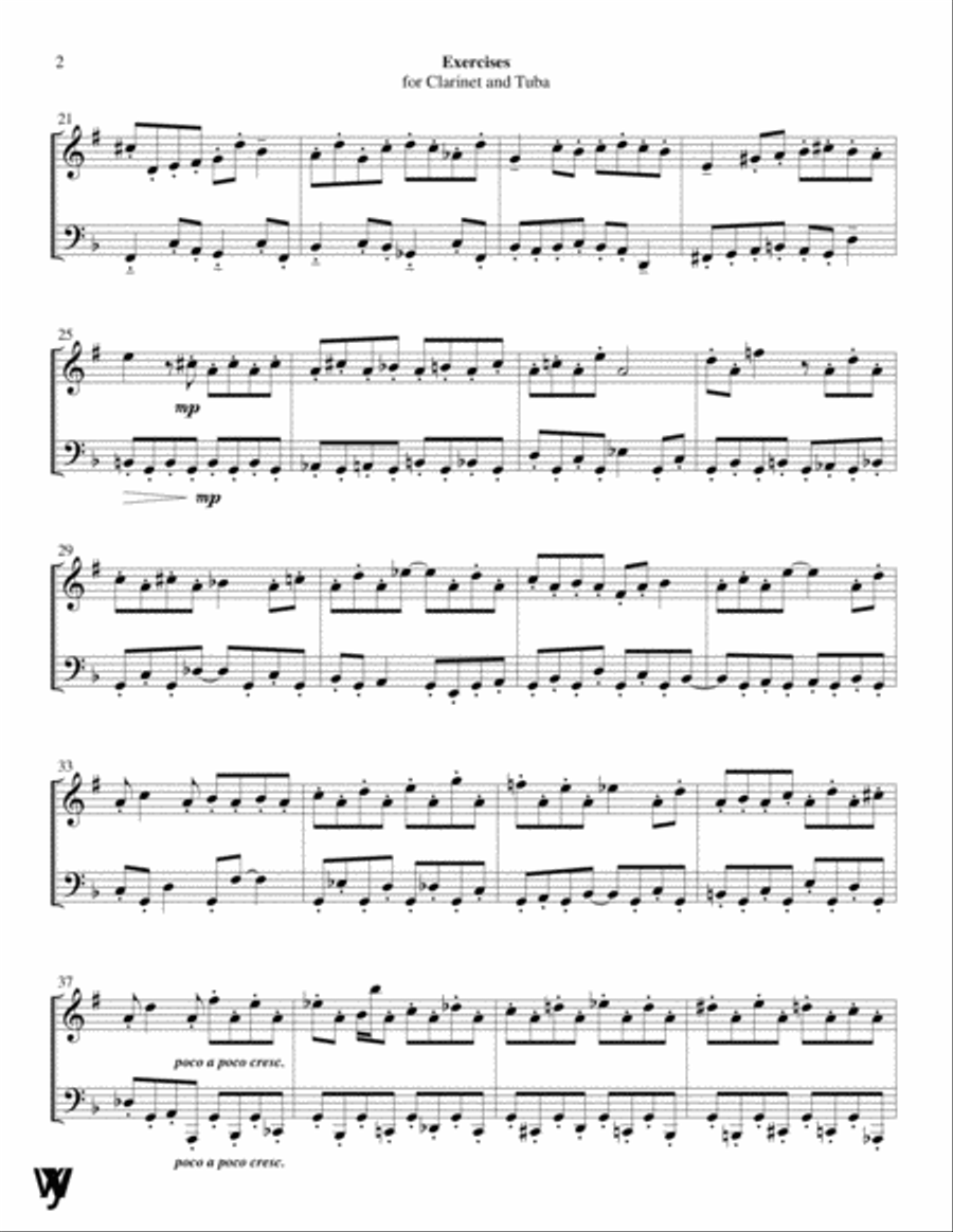 Exercises Clarinet scores gallery preview page 6