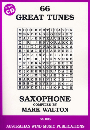 Book cover for 66 Great Tunes Alto Sax Book/CD