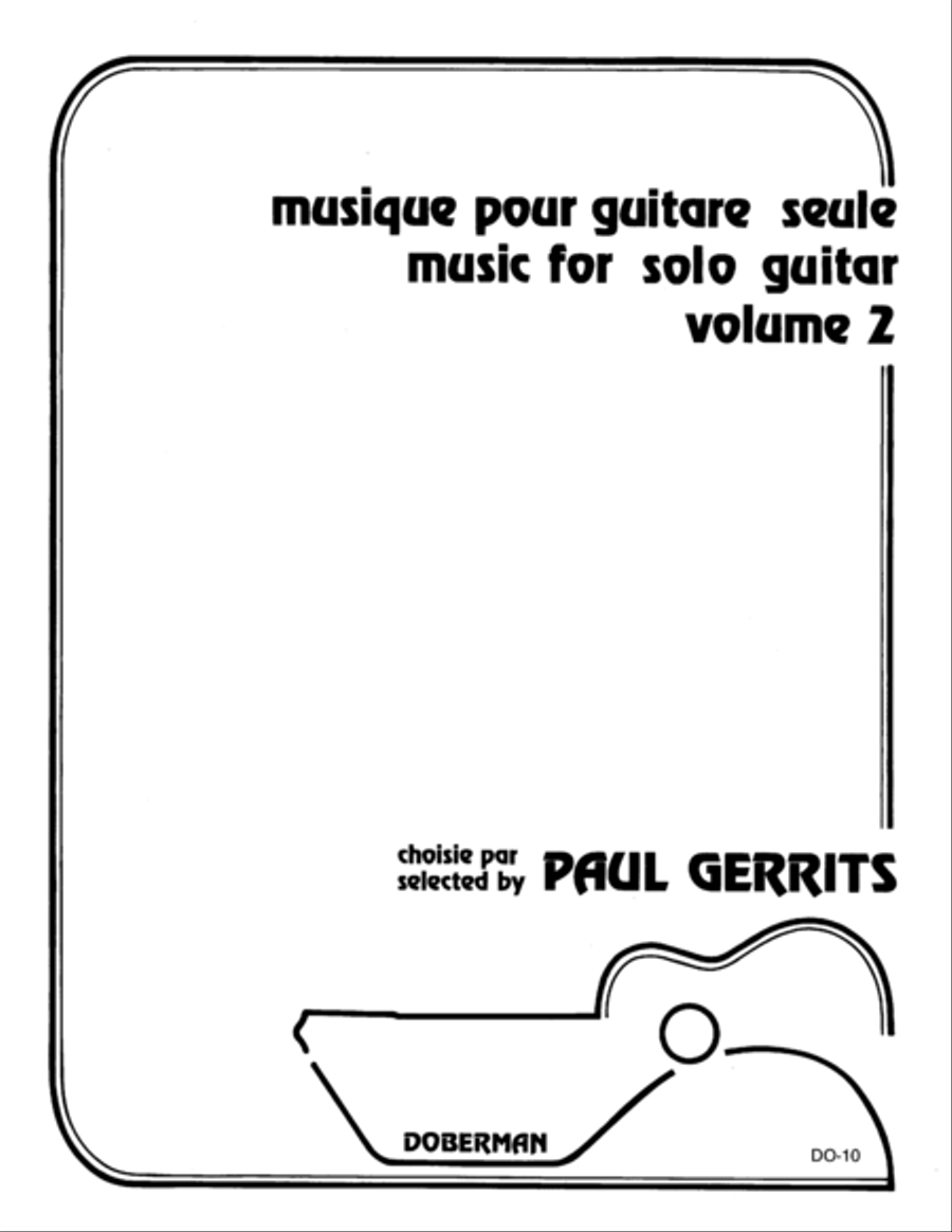 Musique pour guitare seule, Vol. 2 Classical Guitar scores gallery preview page 1