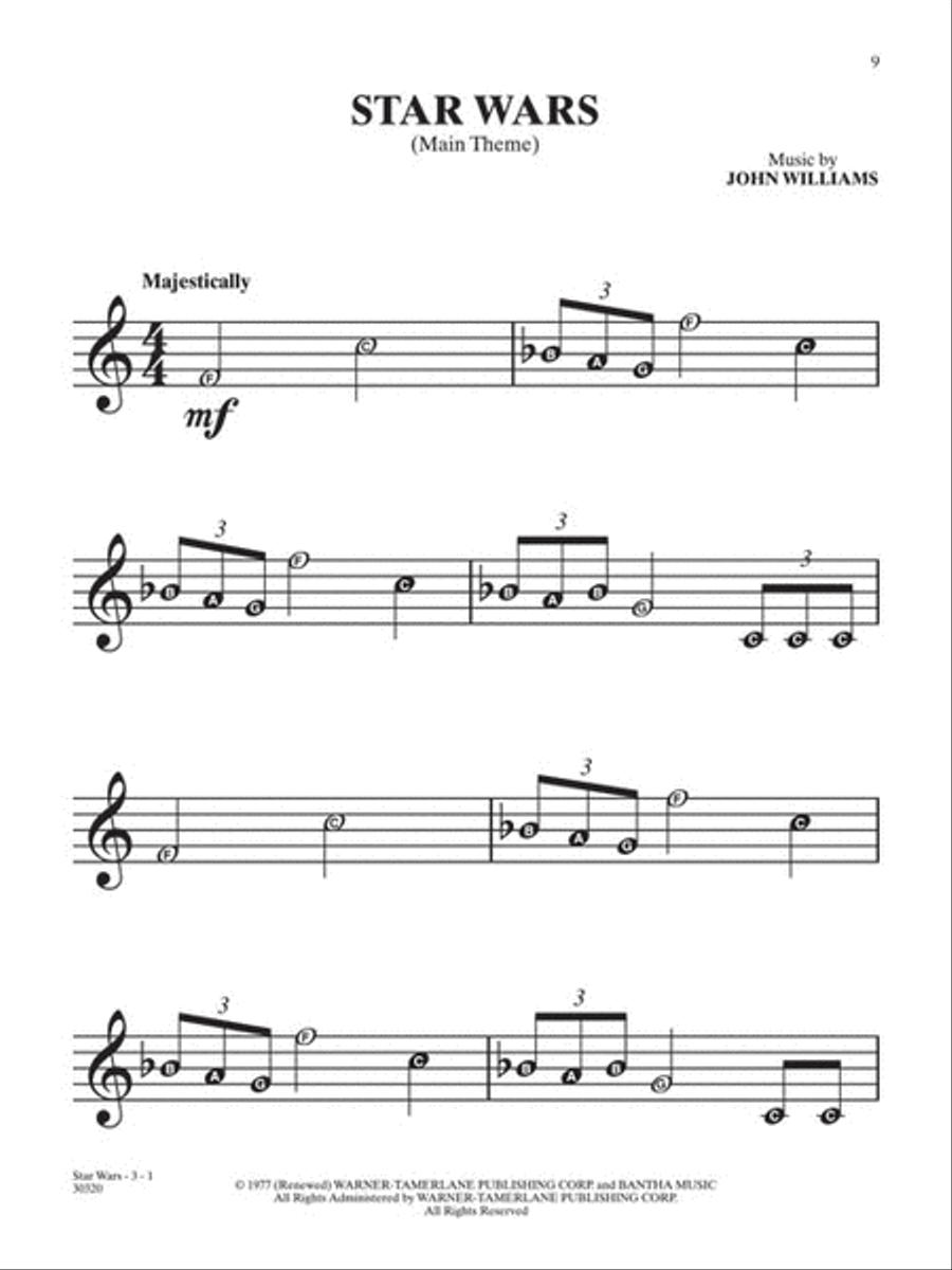 Selections from Star Wars for Recorder Recorder scores gallery preview page 5