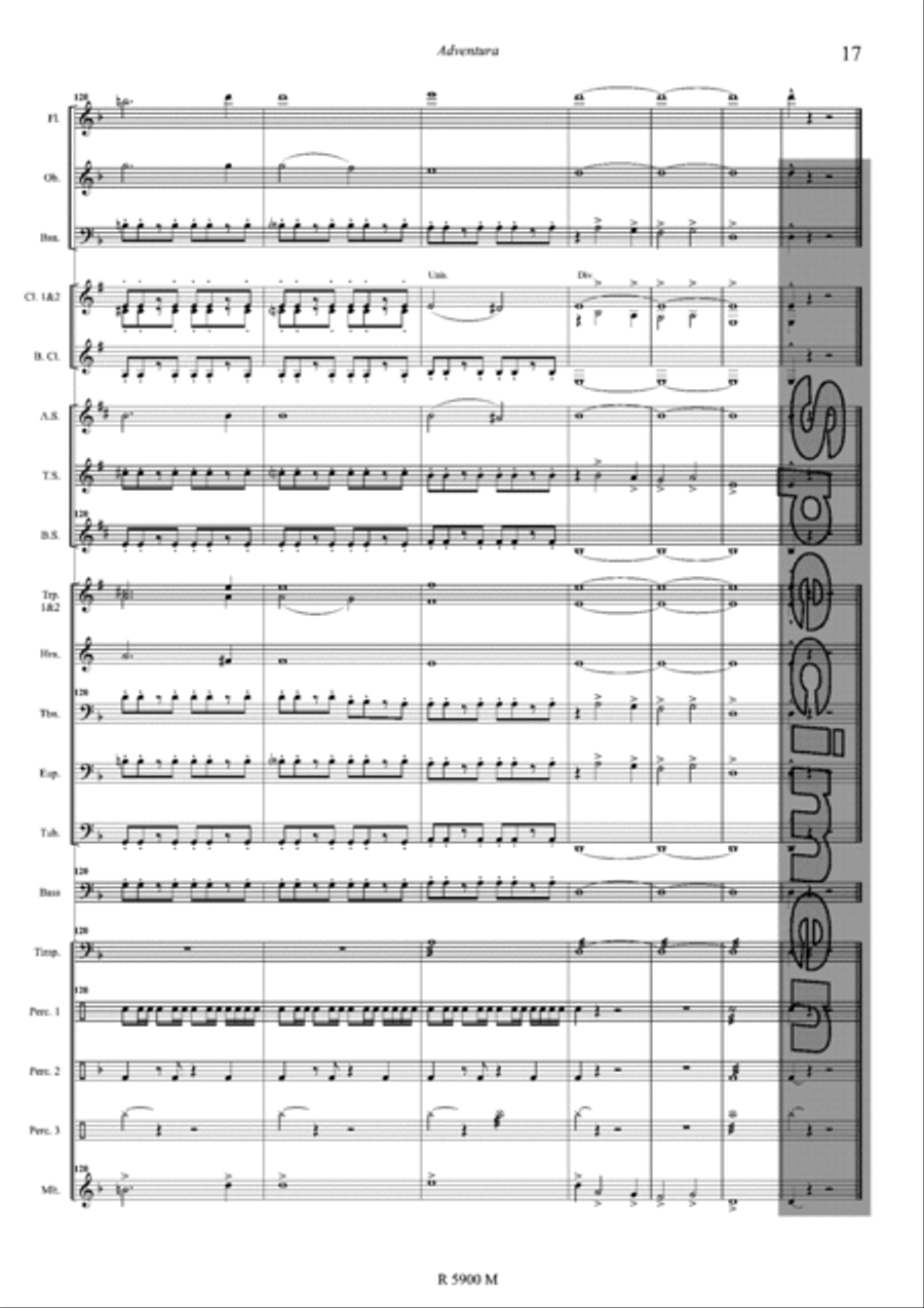 Adventura Concert Band scores gallery preview page 18