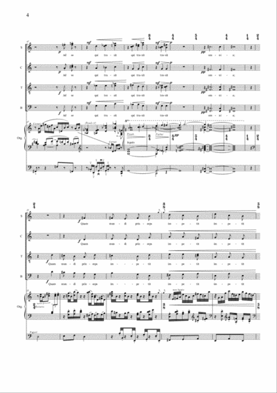 Stefano Maria Torchio: Crux mundi benedictio 4-Part scores gallery preview page 4