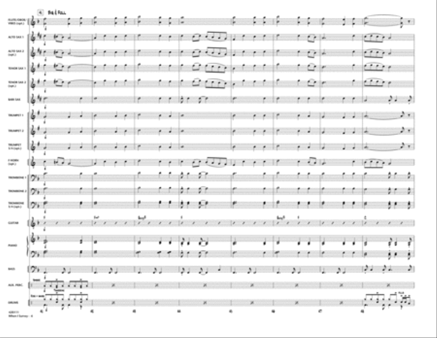 When I Survey (The Wondrous Cross) Jazz Ensemble scores gallery preview page 6