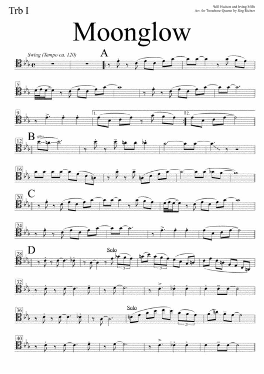 Moonglow Brass Quartet scores gallery preview page 6