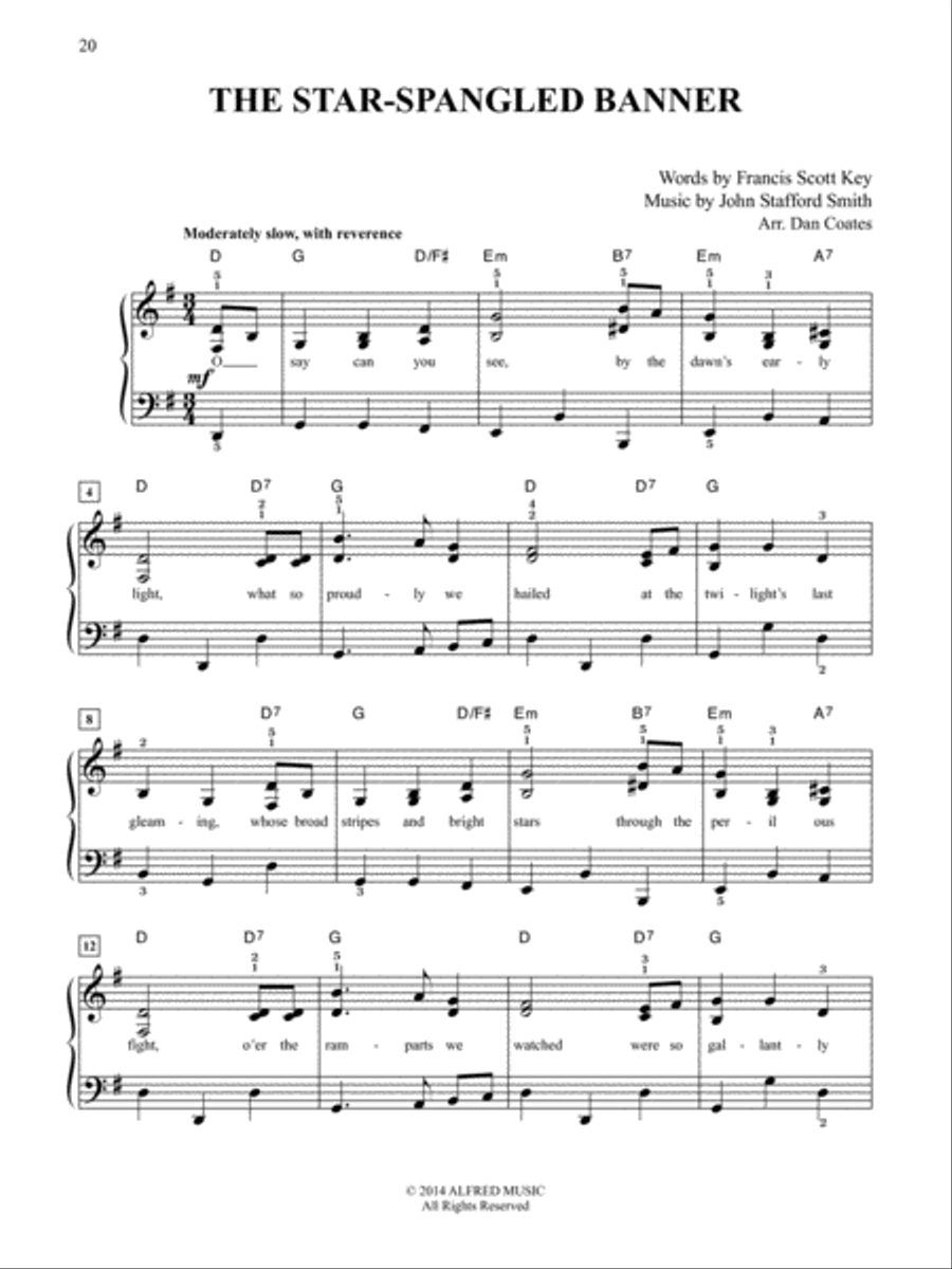 Top-Requested Patriotic Sheet Music Easy Piano scores gallery preview page 9