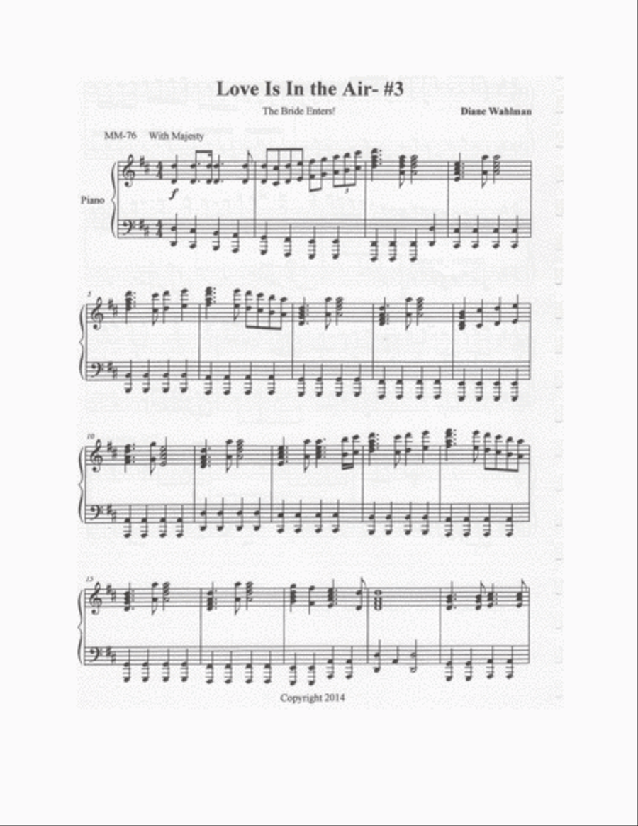 Love Is In the Air Piano Solo scores gallery preview page 5