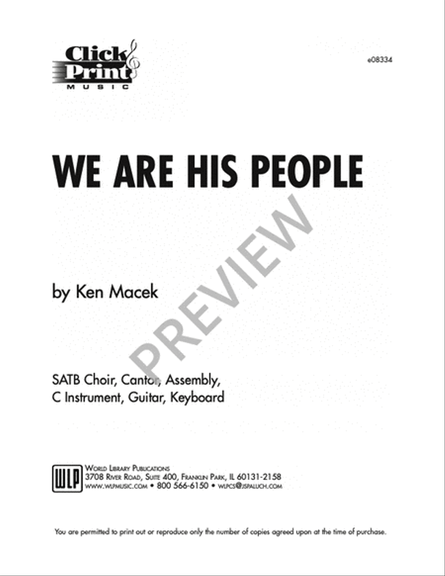 We Are His People We Are His People 4-Part scores gallery preview page 6