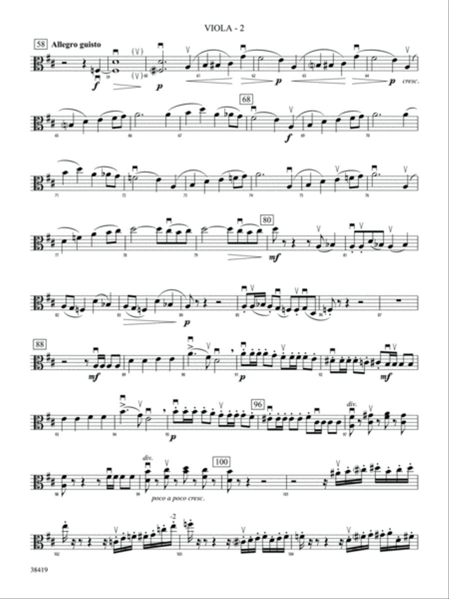 Highlights from the 1812 Overture: Viola String Orchestra scores gallery preview page 2