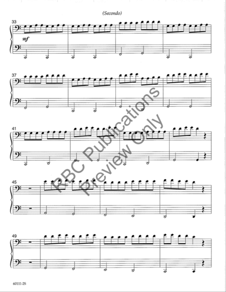 Mad About Mozart Piano Duet Choir scores gallery preview page 5