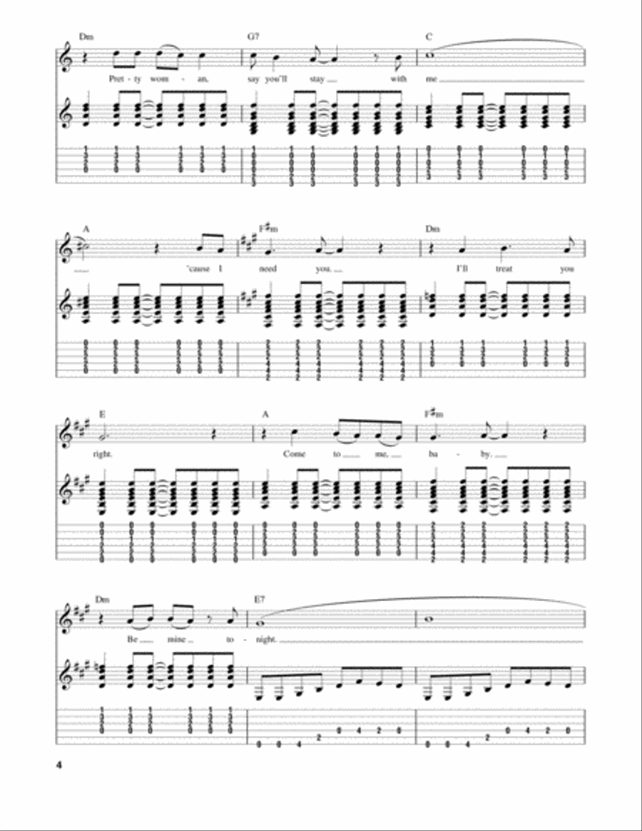 Oh, Pretty Woman Acoustic Guitar scores gallery preview page 4