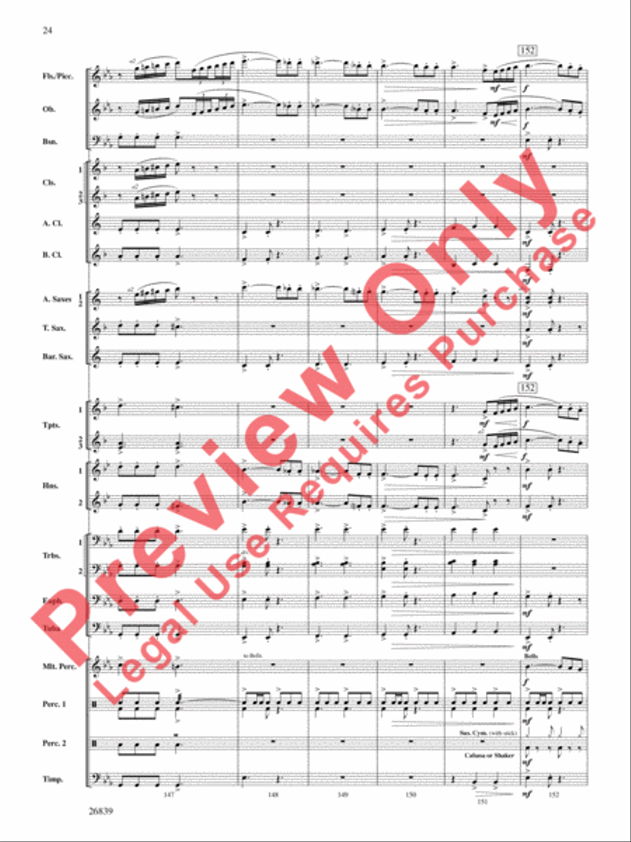 Flourish for Winds Concert Band scores gallery preview page 25